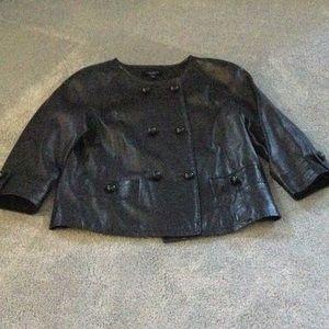 Leather coat